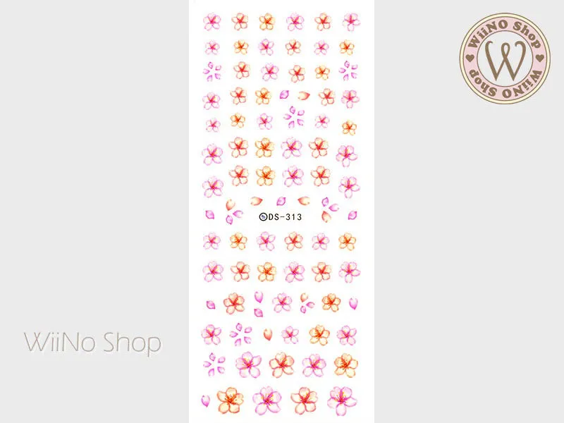 Cherry Blossom Water Slide Nail Art Decals - 1 pc (DS-313)