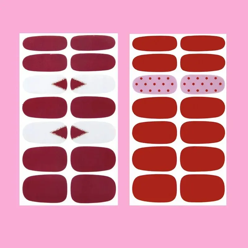 Nail Art Polish Stickers Strips Set With 1 Pcs Nail File | Self-Adhesive Nail Wraps Decals | Manicure Kit For Women Home DIY And Salon